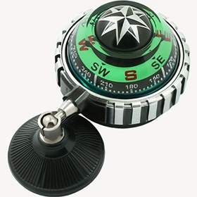 Resim 1 adet Araba Dış Mekan Emme Kupası Pusula, Taşınması Kolay Pusula, RV, SUV, Kamyon için İç Gösterge Paneli Navigasyon Aksesuarları 