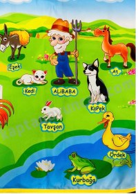 Resim Birlik Eğitici Ali Baba Çiftlik Oyun Halısı 