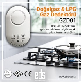 Resim EDS Gzd01 Doğalgaz Ve Lpg Dedektörü (12V-ADAPTÖRSÜZ) - Igdaş Ve Gazmer Onaylı 