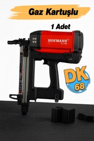 Resim Hofmann Gazlı DK68 Hafif Başlı Çivi Çakma Tabancası Şarjlı Bataryalı Pnömatik Çivi Çakma Döşeme Makinesi 