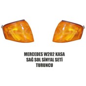 Resim Mercedes W202 Sinyal Lambası Seti Sağ Sol Turuncu 