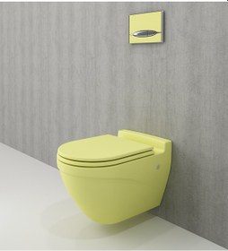 Resim Bocchi Tao Arch Asma Klozet Mat Sarı Kapak Dahil 1012-026-0128 Çok Renkli 