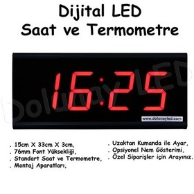 Resim Dijital Led Saat Termometre 76Mm (550331755) Çok Renkli 