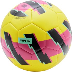 Resim Öğretici Futbol Topu - 5 Numara - Sarı / Pembe - Learning Ball 