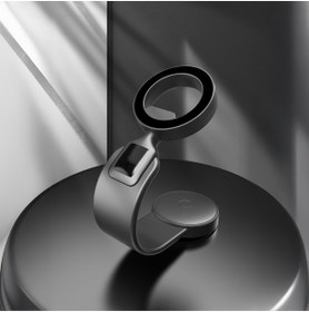 Resim Lenyes CR185 Magnetik M-safe Uyumlu Bükülebilen Eğimi ve Düz Zemin Araç Telefon Tutucu - Siyah 