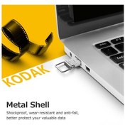 Resim Lemestar Kodak K112 32gb Usb 2.0 Metal Usb Bellek - Suya Dayanıklı, Sarsıntıya Dayanıklı, Araç Uyumlu, Hızlı Veri Transferi 