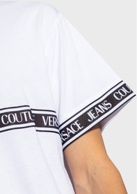 Resim Versace Jeans Couture Erkek T Shirt 76gahc06 Cj01c 003 Beyaz 