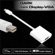 Resim Dark Mini Display Port –VGA Aktif Dönüştürücü (Apple Macbook Pro Air Retina uyumlu) (DK-HD-AMDPXVGA) 