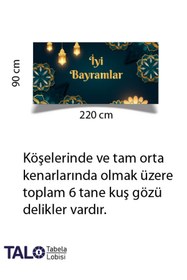 Resim Tabela Lobisi Baskılı Branda - İyi Bayramlar – Özel Günler İçin Dekoratif Afiş - Pankart - Dilital Baskı 