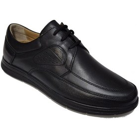 Resim Öztürk Bağlı Kat Deri Dikişli Model Günlük Konfor Ayakkabı Ay-971-y Siyah 