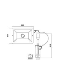 Resim Tema Siamp Gömme Rezervuar Üniversal Değişim Kiti 8'lik Krom 