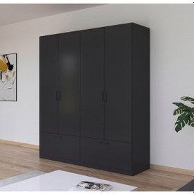 Resim Alev Giyinme Dolabı - Çok Amaçlı Dolap - Gardırop 180 Cm-4 Kapaklı-2 Çekmeceli 