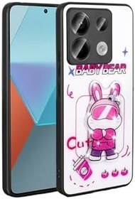 Resim M.TK moveteck Xiaomi Redmi Note 13 Pro 5g Kılıf Sevimli Ayıcık Tasarımlı Karakterli Kabartmalı 3Boyutlu Yumuşak, Beyaz, Tek Ebat, amas-13pro5g-beyaz 