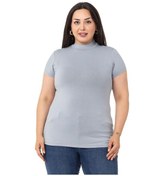 Resim Büyük Beden Yarım Balıkçı Kısa Kollu Viskon Açık Gri Body-açık Gri Açık Gri 