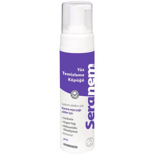 Dermadolin Seranem Yüz Temizleme Köpüğü 200 ml. (Sebum Azaltıcı Etki) Fiyatı ve Özelliklerı - Badem