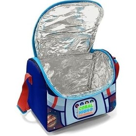Resim Erkek Çocuk Mavi Astronot Okul Ve Piknik Beslenme Çantası 0 