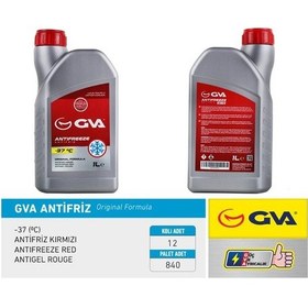 Resim Gva Antifriz 1 Lt -37 C Kırmızı Long Life Koli 12 Ad Organık IS00-GVA 9930121 