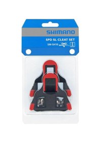 Resim Shimano SM-SH10 Spd Sl Cleat Set Kırmız 0 Derece Yol Pedal Kali 