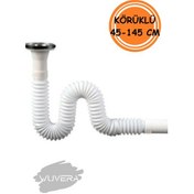 Resim Wuvera Körüklü Lavabo Sifonu - 45-145 Cm Ayarlanabilir Uzunluk 