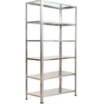 Resim GalvanizRaf 6 Katlı Galvaniz Çelik Depo Arşiv Kiler Rafı 31x93x200 