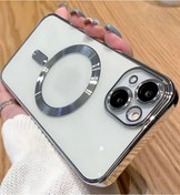 Resim Fibaks Apple Iphone 13 - 14 Kılıf Kamera Lens Korumalı Magsafe Şarj Kilifi Şeffaf Renkli Yumuşak Kapak 