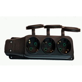 Resim Genel Markalar Kauçuk Görünümlü Plastik Topraklı 3'lü Grup Piriz 