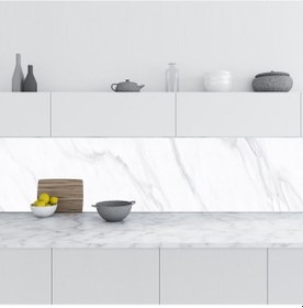 Resim Mutfak Tezgah Arası Folyo Fayans Kaplama Folyosu Naturel Mermer 
