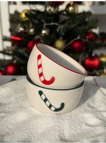 Resim Noel Şekerli Çerezlik Seti - 2'li Yeşil 