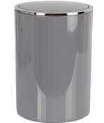 Resim Prima Nova Lenox Banyo Mutfak Ofis Çöp Kovası 6 Lt Gri 
