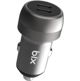 Resim Bix Bxcc100w 100w 2 Type-c Portlu Mini Araç İçi Hızlı Şarj Cihazı 