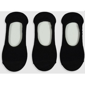 Resim Bonbonetti Kadin 4 Çift Bambu Görünmez Babet Çorap Siyah 