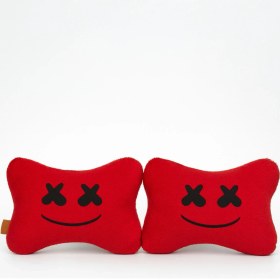 Resim Darinza Lastikli Oto Araç Oyuncu Koltuğu Boyun Yastığı 2 Adet Marshmallow Tüm Araçlara Uyumlu 