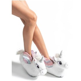 Resim Twigy Lea Çocuk Hayvanlı Panduf Beyaz 34/39 CC0635 