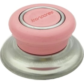 Resim İcanpares Tencere Kapak Tepesi Tava Sahan Kapağı Kulbu 1 Adet Pembe 