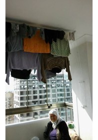 Resim Güneş Asansörlü Çamaşır Askısı Çamaşırlık 7 Çubuklu 150 CM Gümüş 