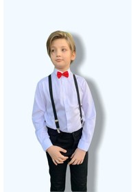 Resim Mnk Baby & Kids Mnk Askı Papyon Erkek Çocuk Takım - Papyon Hediyeli 
