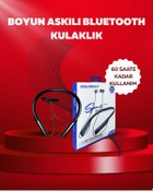 Resim teknodayım Polygold PG-100 Bluetooth 5.0 Boyun Bantlı Kulaklık – 50 Saat Konuşma Süresi, Type-C Şarj 