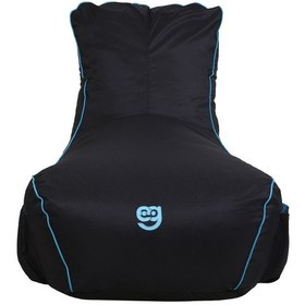 Resim Rudu Dev Xxl Puf Oyuncu Koltuğu Lüks Puf Armut Mavi 