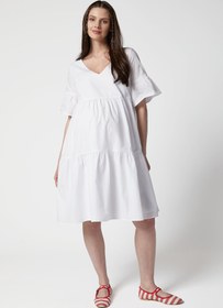 Resim Freya Poplin Hamile Elbise - L 