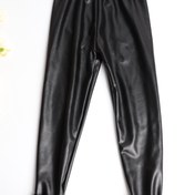 Resim 1 Paket Kalınlaştırılmış Polar Astarlı Su Geçirmez PU Bilek Tayt Kızlar İçin, Sonbahar İlık Tights 