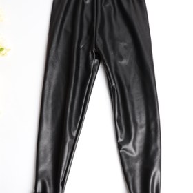 Resim 1 Paket Kalınlaştırılmış Polar Astarlı Su Geçirmez PU Bilek Tayt Kızlar İçin, Sonbahar İlık Tights 