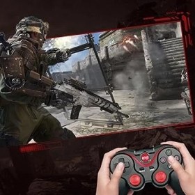 Resim Evrensel Wireless Gamepad, USB Kablosuz Bluetooth 5.0 Joystick Tv Box Konsol Oyun Kumandası, Android Ios Cep Telefonu Tutucu Için X3 