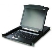 Resim ATEN-CL5716MT Sürgülü Kasaya Sahip, 17" LCD Ekran, Touchpad’i ve Türkçe Klavye'si Bulunan 16 Port PS/2-USB KVMP™ (Periferi/ Çevre Cihazlarla (USB) Bağlantı Kurabilir) Switch, İlave Konsol Girişli (16 Port Slideaway™ LCD KVMP Switch) 