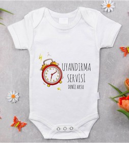 Resim Bitmeyenkartus Bk Kids Isimli Uyandırma Servisi Tasarımlı Bebek Body Zıbın - Mod Çok Renkli 