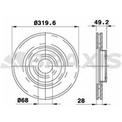 Resim ON FREN DISK AYNASI NISSAN MURANO II 3.5I 2.5dCI 