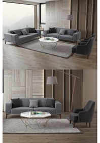 Resim Regnar 3+3+1+1 Koltuk Takımı Gri Gri 