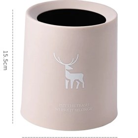 Resim Lebeigo Masaüstü Çöp Kutusu Ev Oturma Odası Için Küçük Mini Komodin Kalem Tutucu ile Çöp Kutusu Kağıt Sepeti Kutusu Asılı Tuvalet (Yurt Dışından) 