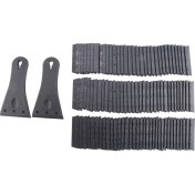 Resim Bueattuh 2 Paket Plastik Bıçak Sıyırıcı 100 Pcs ile Tek Kenar Kenarlı Plastik Bıçaklar Boya Noktalarını Çıkarmak Için Ekstra Büyük Scraper Aracı (Yurt Dışından) 