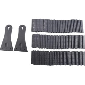 Resim Bueattuh 2 Paket Plastik Bıçak Sıyırıcı 100 Pcs ile Tek Kenar Kenarlı Plastik Bıçaklar Boya Noktalarını Çıkarmak Için Ekstra Büyük Scraper Aracı (Yurt Dışından) 
