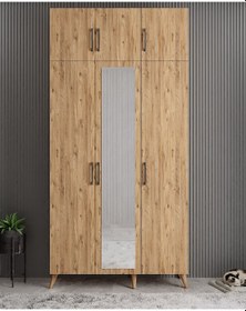 Resim Açelya Portmanto Vestiyer Çam 120 cm Ücretsiz Kurulum - M5 